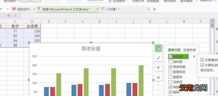 wps圖表怎么改橫縱坐標(biāo)