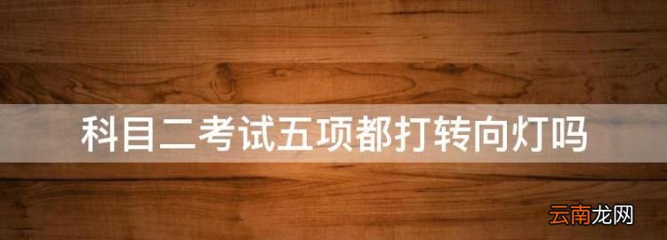 科目二考試五項(xiàng)時(shí)間，科目二考試五項(xiàng)都打轉(zhuǎn)向燈