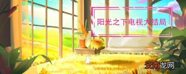 陽光之下電視大結局 陽光之下電視大結局是什么